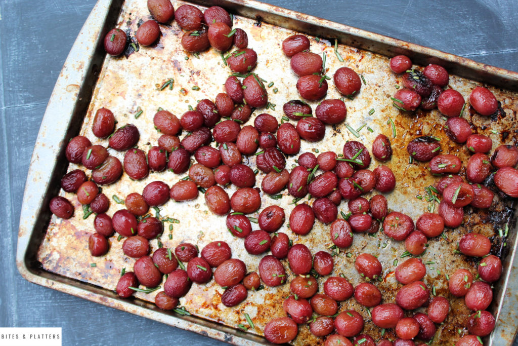 Roasted rosemary grapes